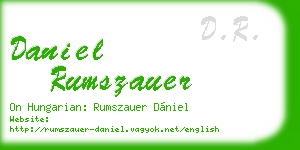 daniel rumszauer business card