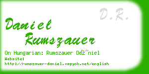 daniel rumszauer business card
